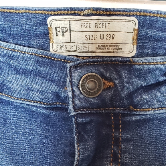 Free People High Waist Pintuck Skinny Jean - Picture 5 of 9